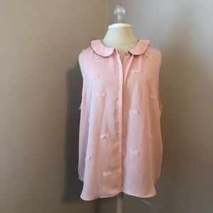 Lauren Conrad Bow & Collar Tank